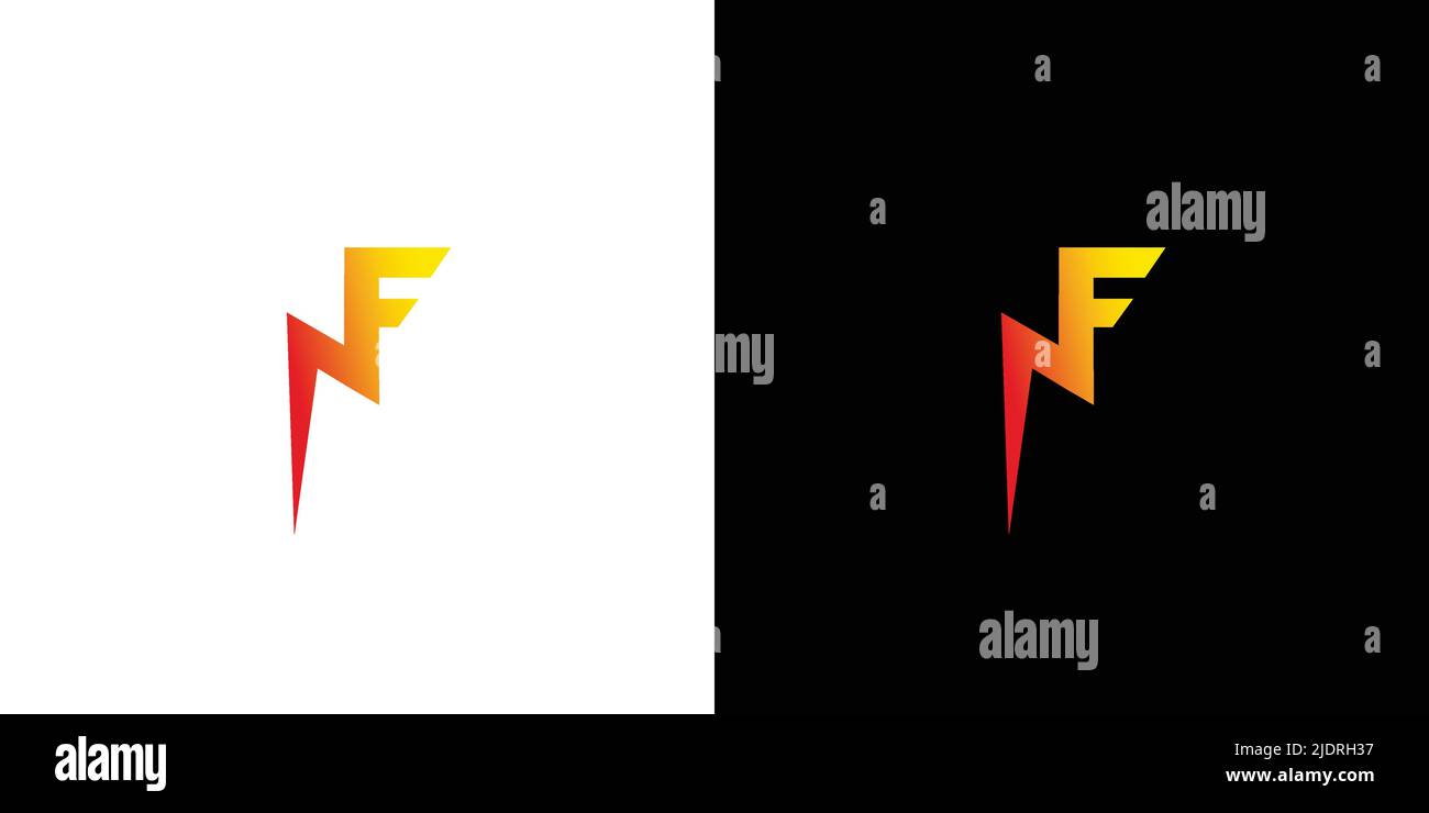 Moderno e sofisticato logo NF con iniziali a lettere Illustrazione Vettoriale