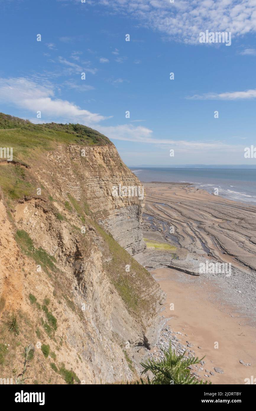 Temple Bay, Dunraven Park, Southerndown. Si prega di credito: Phillip Roberts Foto Stock