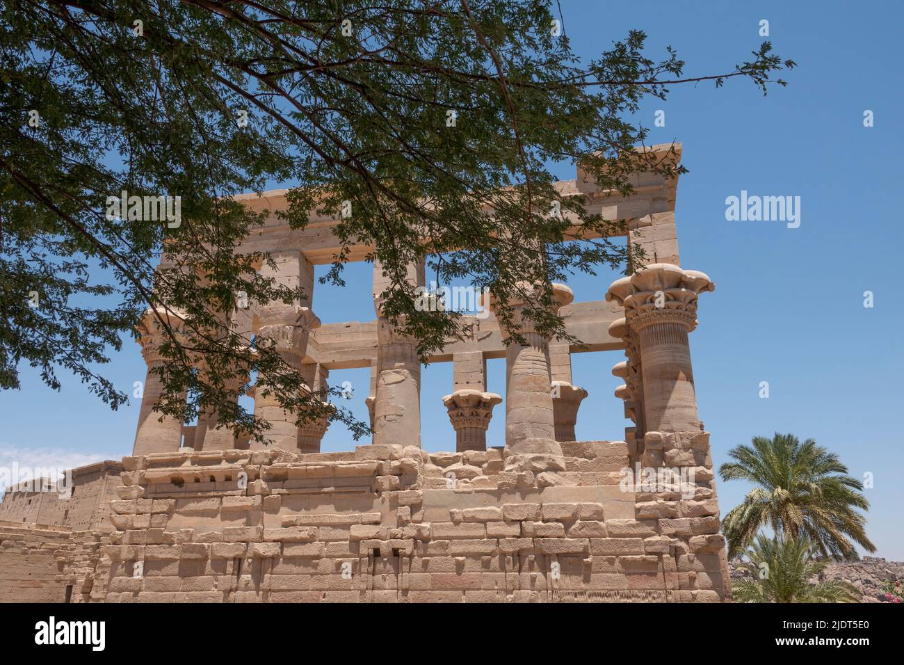 Chiosco di Traiano al Tempio di Philae, Isola di Iside, Agliki, Assuan, Egitto, Foto Stock