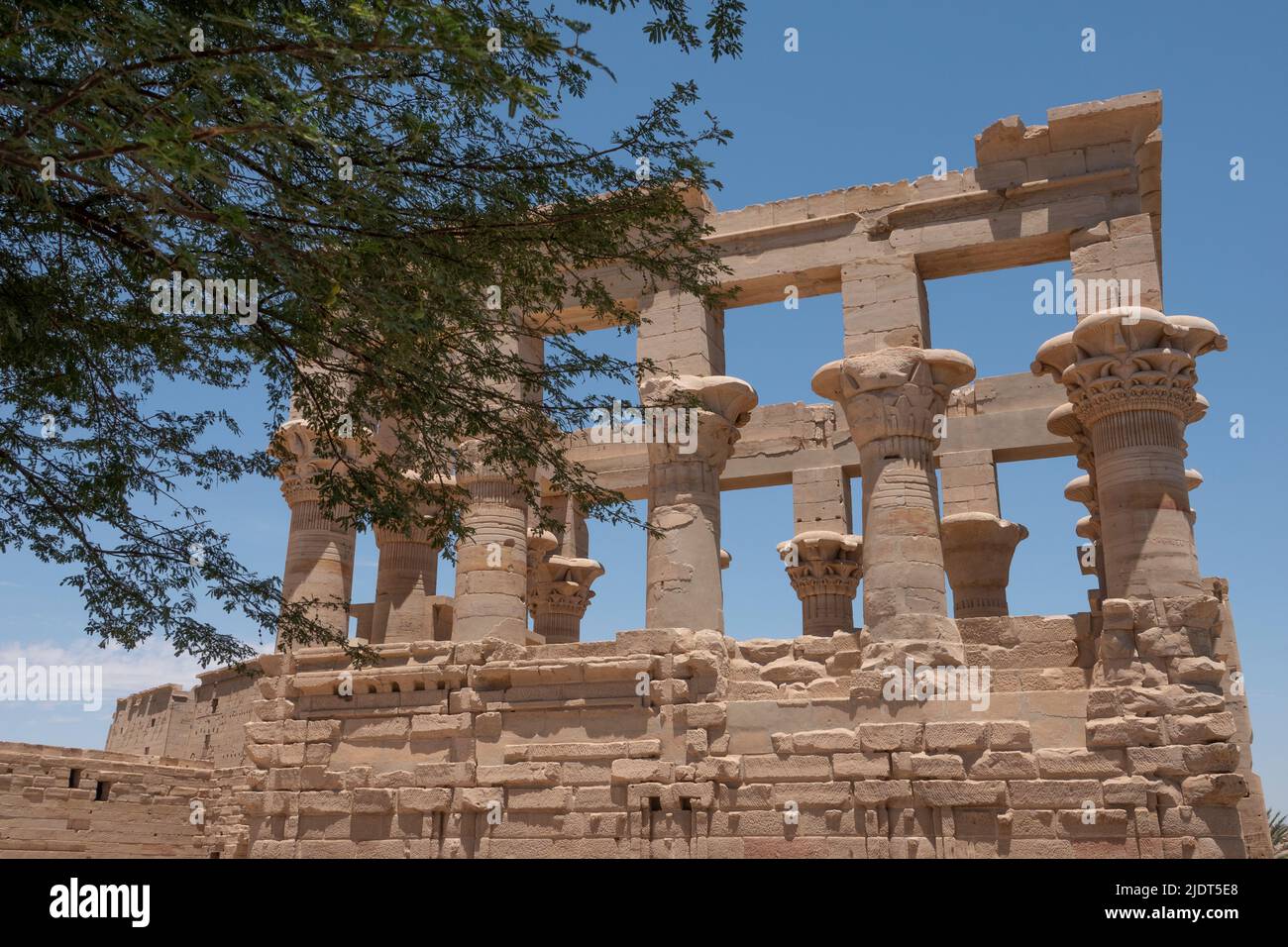 Chiosco di Traiano al Tempio di Philae, Isola di Iside, Agliki, Assuan, Egitto, Foto Stock