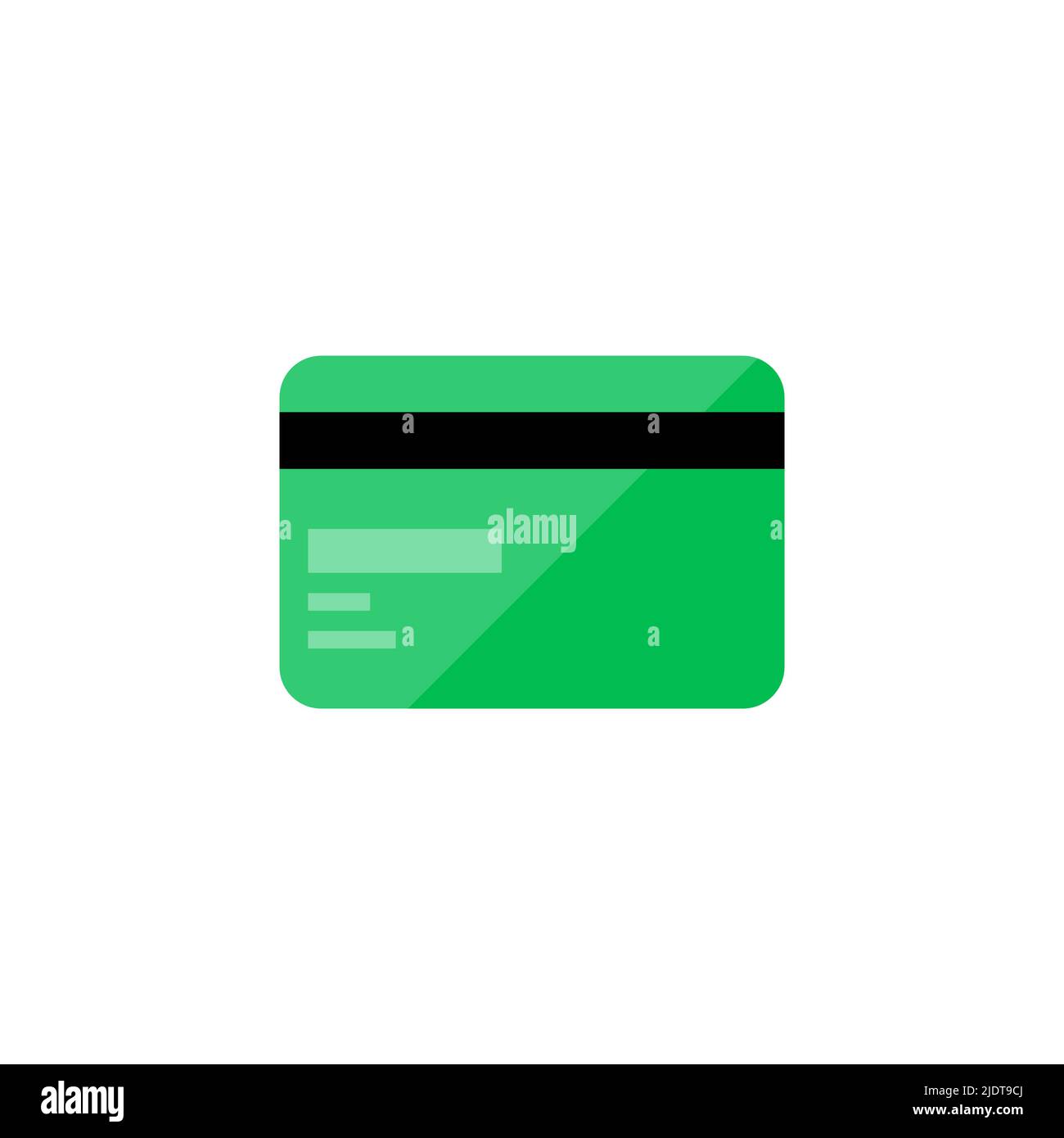Illustrazione vettoriale colorata della carta di credito. Icona piatta trendy isolato pay simbolo, segno può essere utilizzato per: Pagamento logo, mobile, app, emblema, design, l Foto Stock