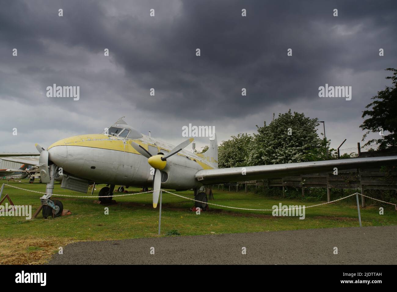 De Havilland DH104 dove 2, G-ALVD, (G-ALCU,) Midlands Air Museum, Coventry, Foto Stock