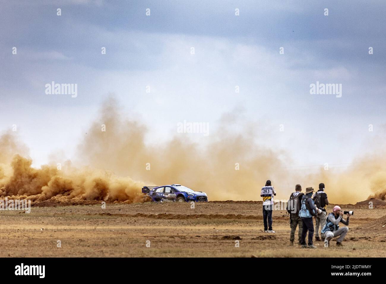 Nairobi, Kenya - 23/06/2022, 09 SERDERIDIS Jourdan (Arc), MICLOTTE Frederic (bel), M-Sport Ford World Rally Team, Ford Puma Rally 1, azione durante il Safari Rally Kenya 2022, 6th round del WRC World Rally Car Championship 2022, dal 23 al 26 giugno 2022 a Nairobi, Kenya - Foto: Nikos Katikis/DPPI/LiveMedia Foto Stock