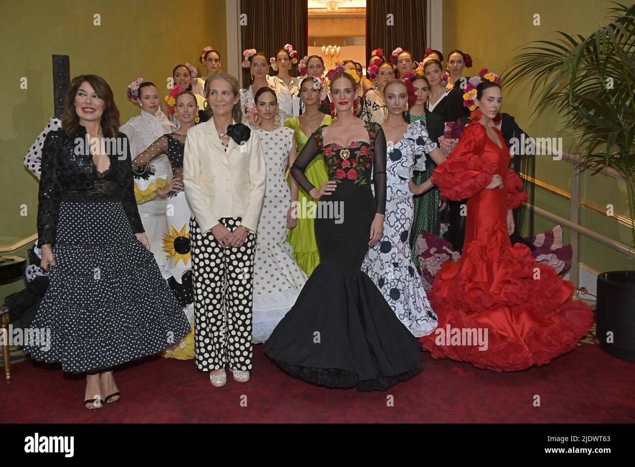 Madrid, Spagna. 23rd giugno 2022. Infanta Elena de Borbon ai Flamenco Awards durante il Simof 2022 a Madrid giovedì 23 giugno 2022. Credit: CORDON PRESS/Alamy Live News Foto Stock