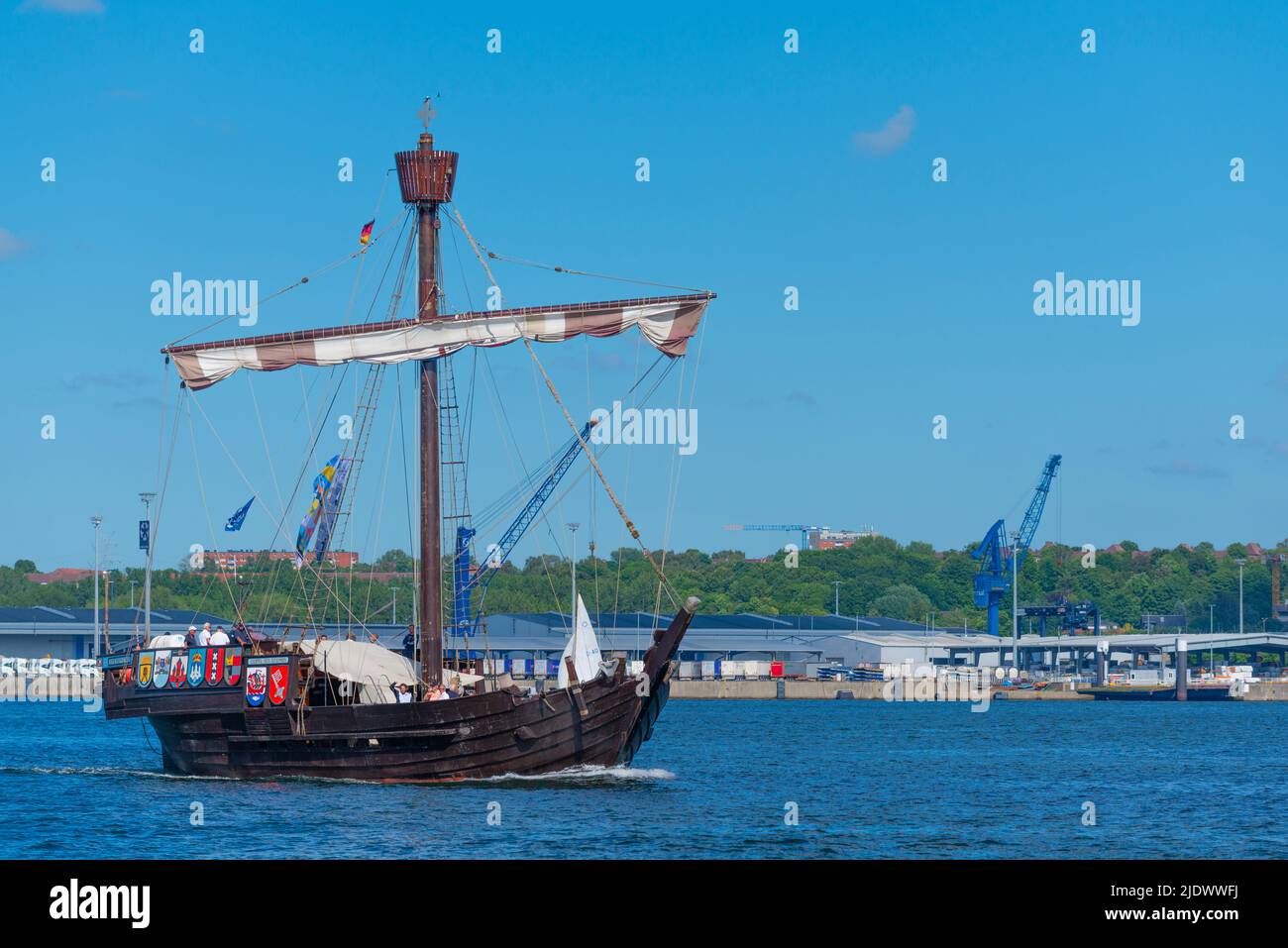 Kiel, Kiel Fjord, Schleswig-Holstein, Germania settentrionale Foto Stock