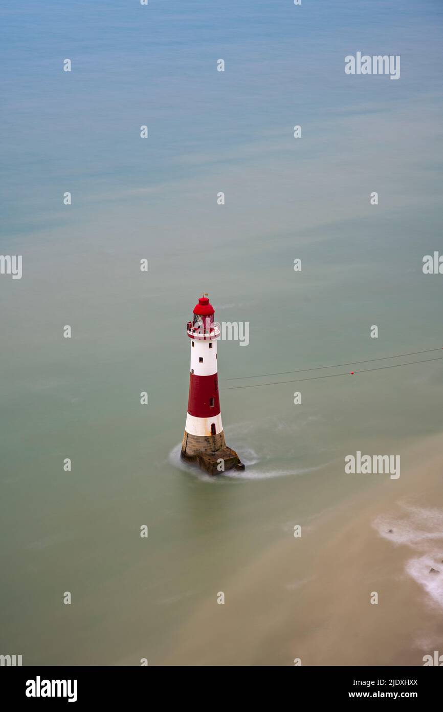 Regno Unito, Inghilterra, faro lungo la Jurassic Coast Foto Stock