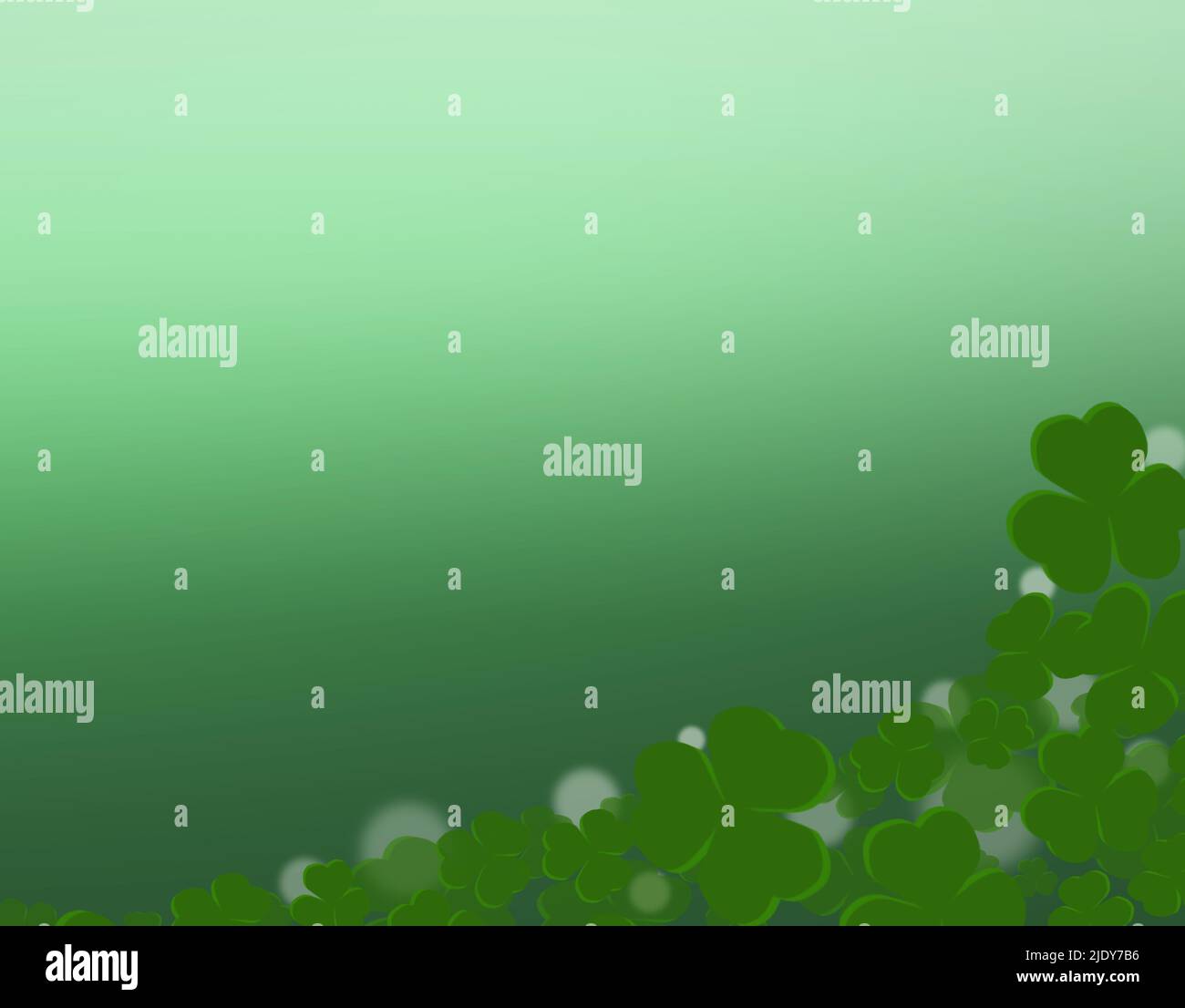 Felice giorno di San Patrizio spazio sfondo verde per qualsiasi vostro desing. Foto Stock