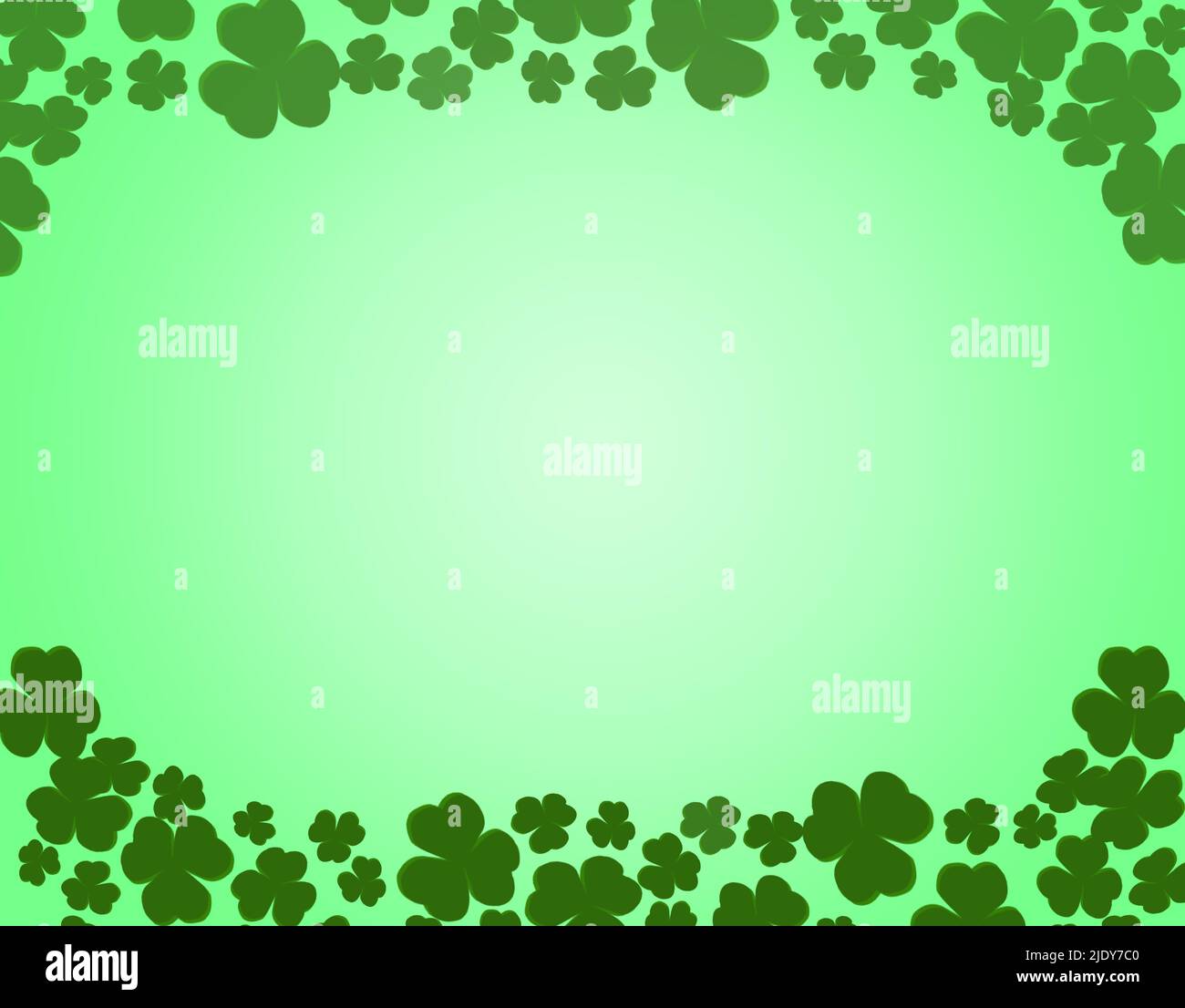 Felice giorno di San Patrizio spazio sfondo verde per qualsiasi vostro desing. Foto Stock