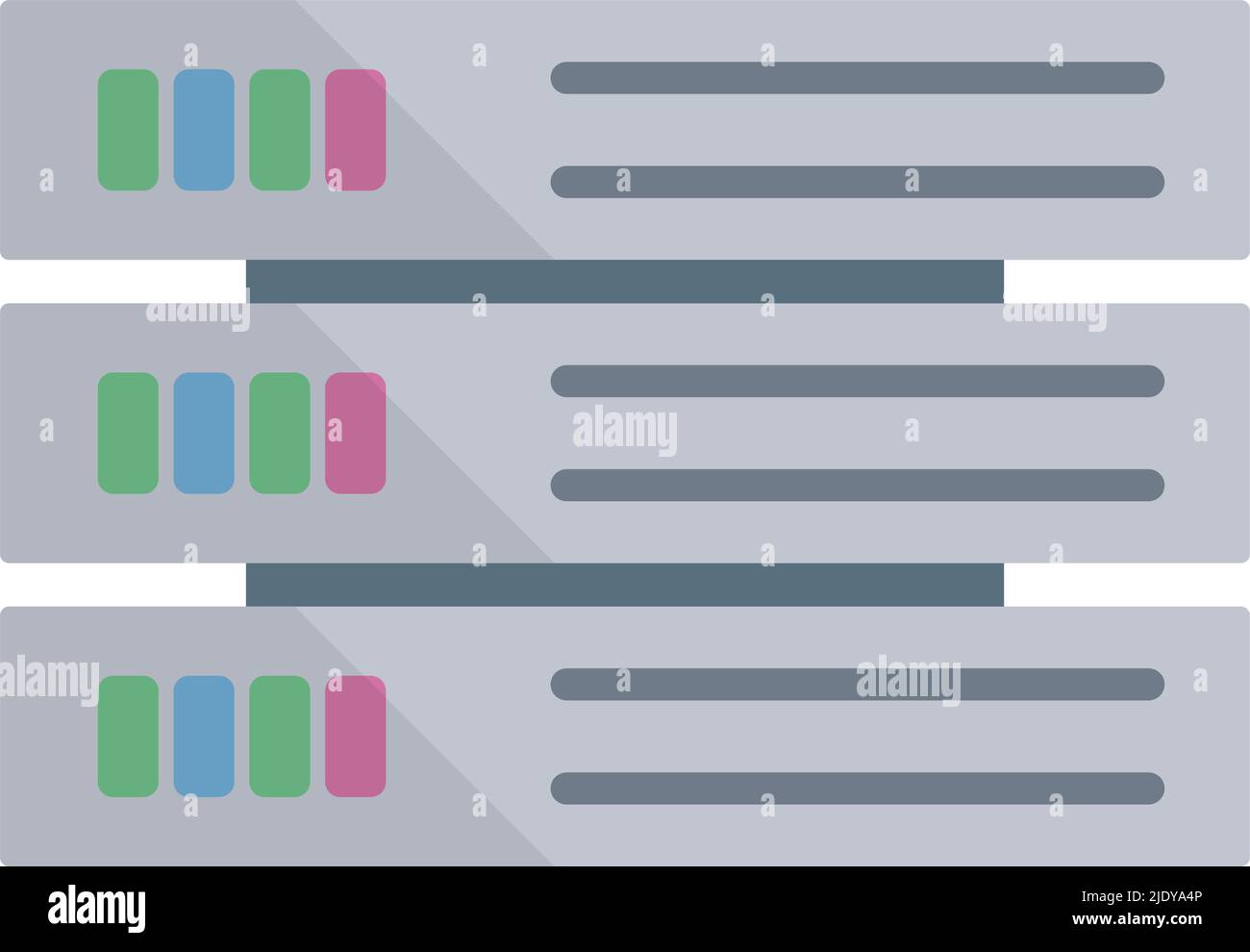 Icona del server moderno. Macchina di hosting. Vettore modificabile. Illustrazione Vettoriale