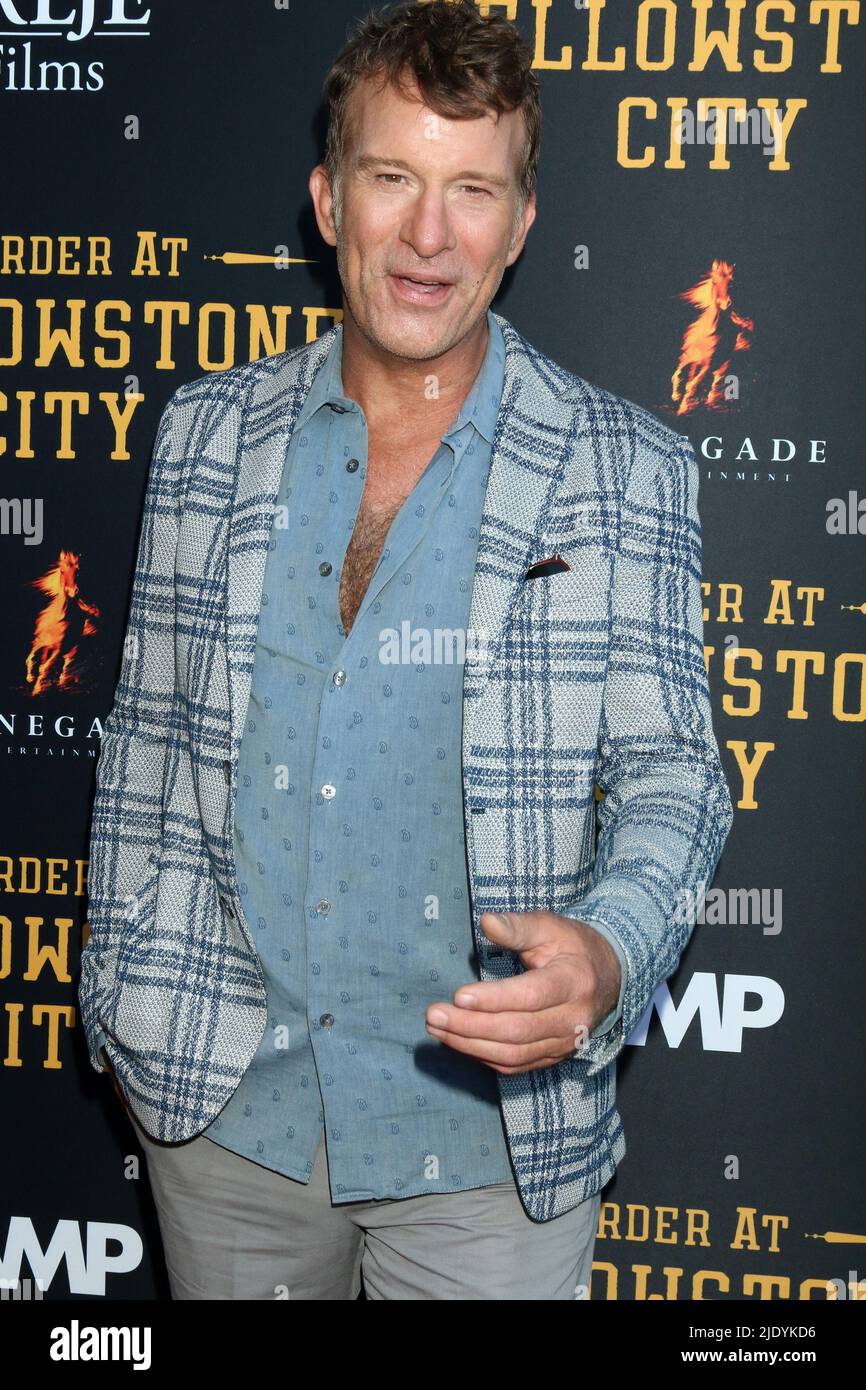 LOS ANGELES - GIUGNO 23: Thomas Jane al Murder a Yellowstone City Premiere all'Harmony Gold il 23 Giugno 2022 a Los Angeles, CA Foto Stock