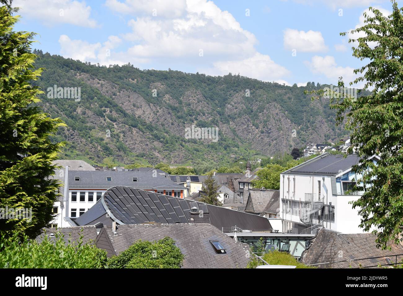 Vista su Cochem Foto Stock