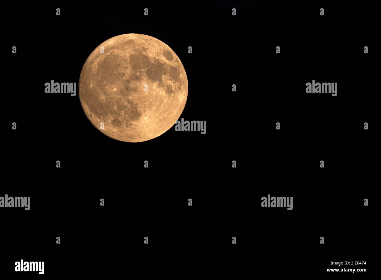 Luna, Luna piena, Supermoon, Renania settentrionale-Vestfalia, Germania Foto Stock