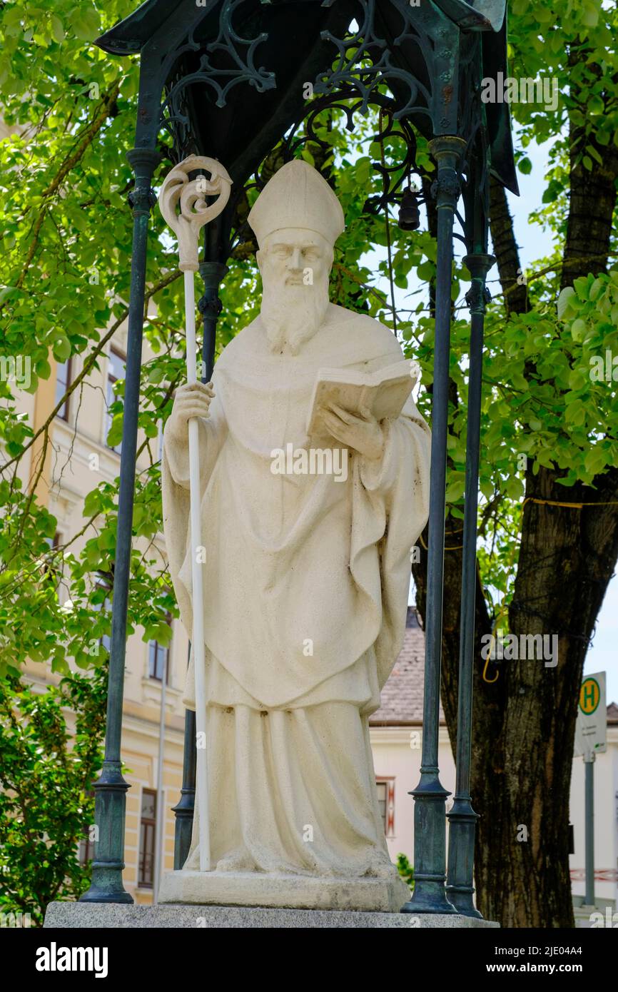 San Valentino, statua, San Valentino, Mostviertel, bassa Austria, Austria Foto Stock