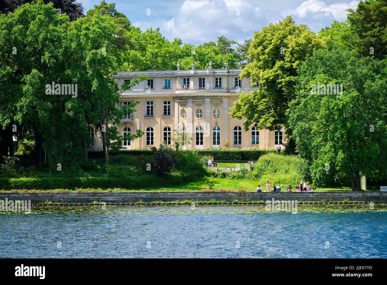 Wannseevilla, Casa della Conferenza di Wannsee, Wannsee, Berlino, Germania Foto Stock