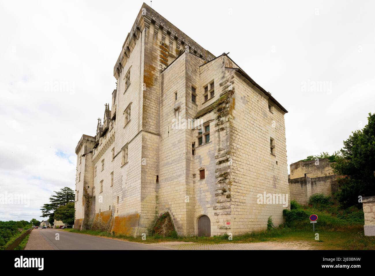 Il Château de Montsoreau è un castello in stile tardo gotico costruito nel letto del fiume Loira. Si trova nella città mercato di Montsoreau. Maine-et-Loire dépar Foto Stock