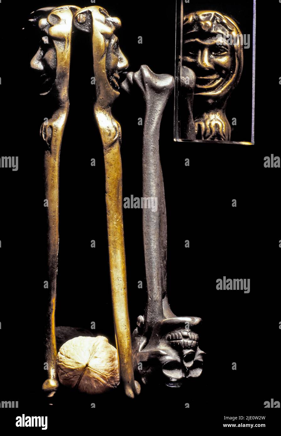 Vita morta, cavatappi antichi. Foto Stock