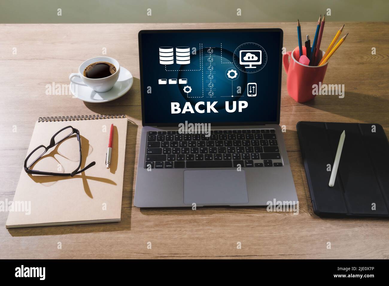 LIVE STREAMING Backup Download digitale di elaborazione un trasferimento dei dati , il download di streaming Foto Stock