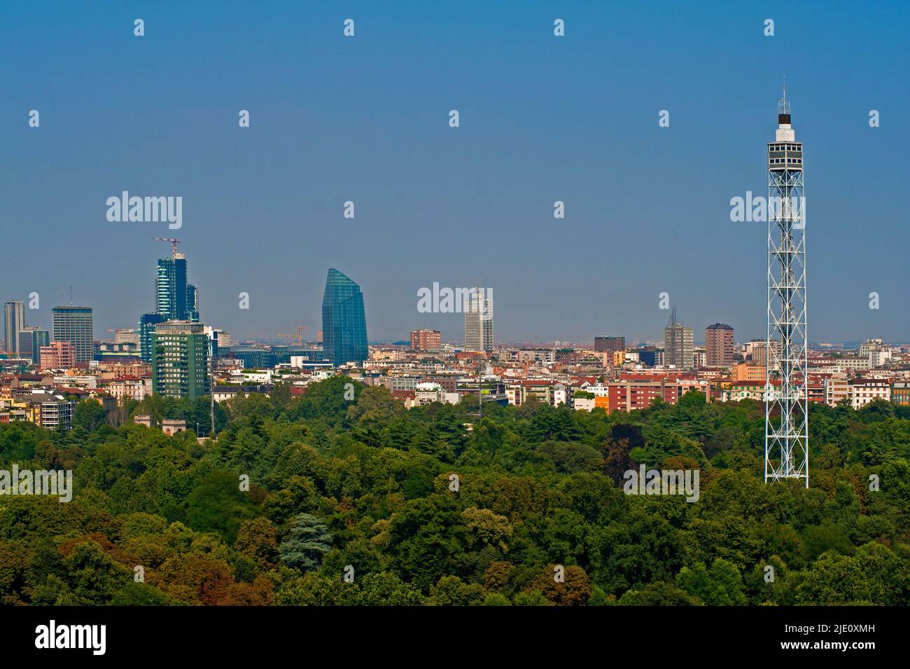 Milano, panoramica. Foto Stock