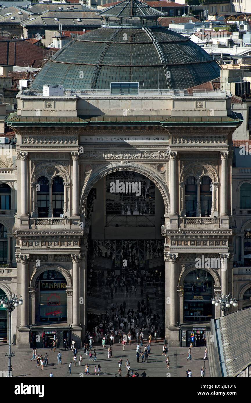 Milano, Galleria Vittorio Emanuele II. Foto Stock