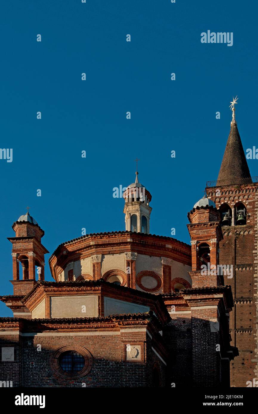 Milano, Basilica di Sant Eustorgio, Cappella Portinari, esterno. Foto Stock