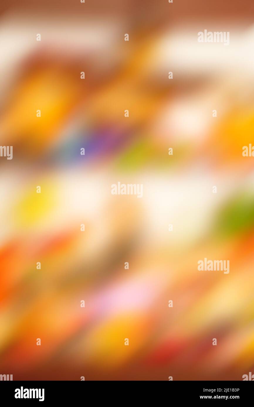 Astratto blur shopping sillable.Warehouse di negozio sfocato sfondo con bokeh. Foto Stock