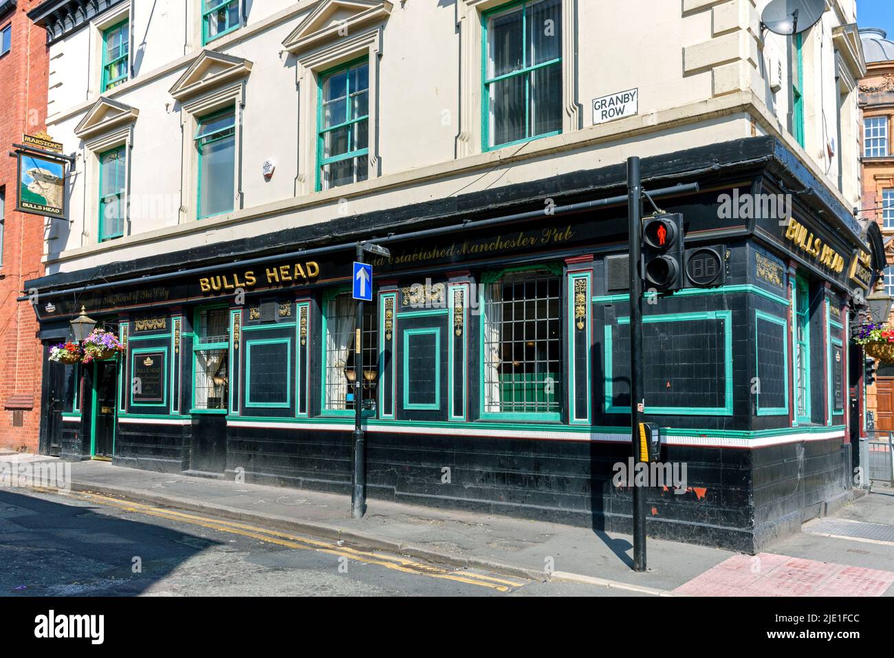 The Bulls Head Public house, Granby Row, Off London Road, Manchester, Inghilterra, REGNO UNITO Foto Stock