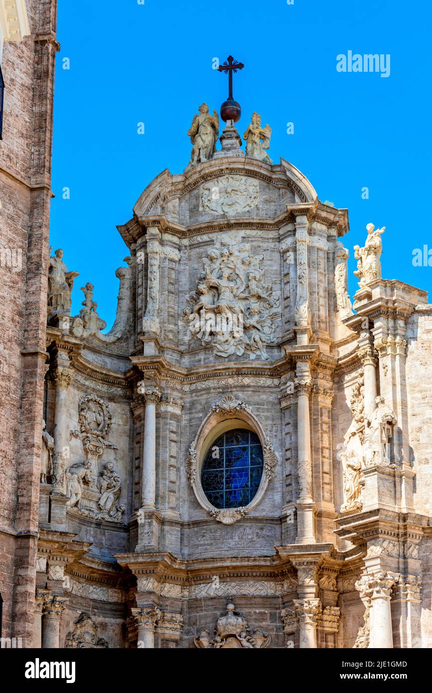 La Cattedrale di Valencia che ospita il Santo Calice Foto Stock