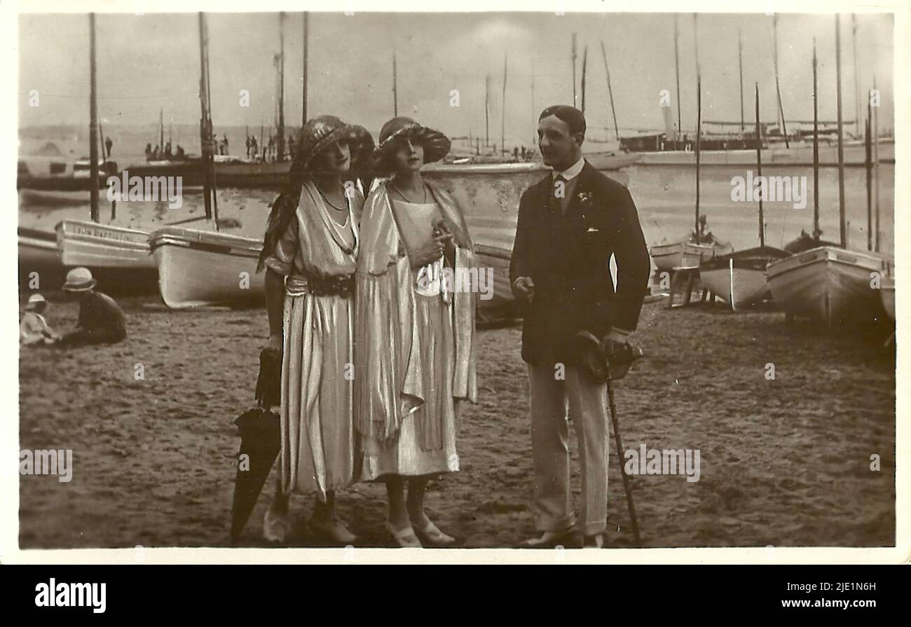 Idillio tragico - attrice italiana dell'era del cinema muto Foto Stock