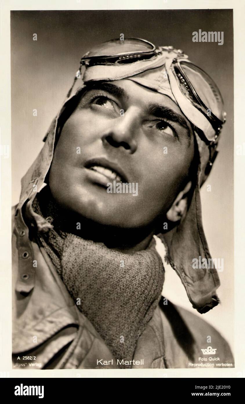 Ritratto di Karl Martell in D III 88 (1939) - terza stella tedesca del film Reich Foto Stock