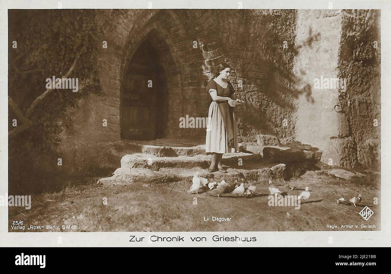Ritratto di Lil Dagover in Zur Chronik von Grieshuus (1925) - tedesco weimar era cinema (1918 - 1935) Foto Stock
