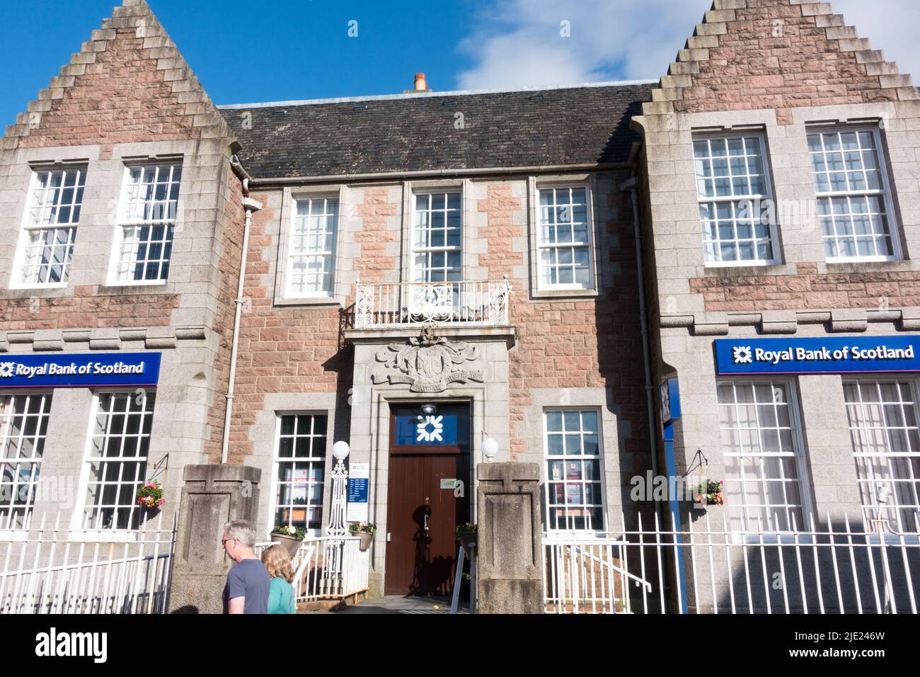 Edificio della Royal Bank of Scotland a Fort William, Highland, Scozia, Regno Unito Foto Stock