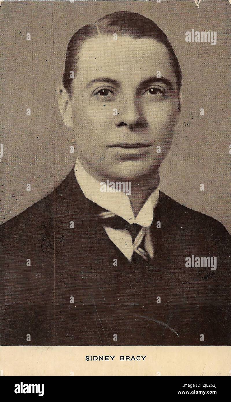 Ritratto di Sidney Bracy - cinema americano prima dell'era di Hollywood Foto Stock