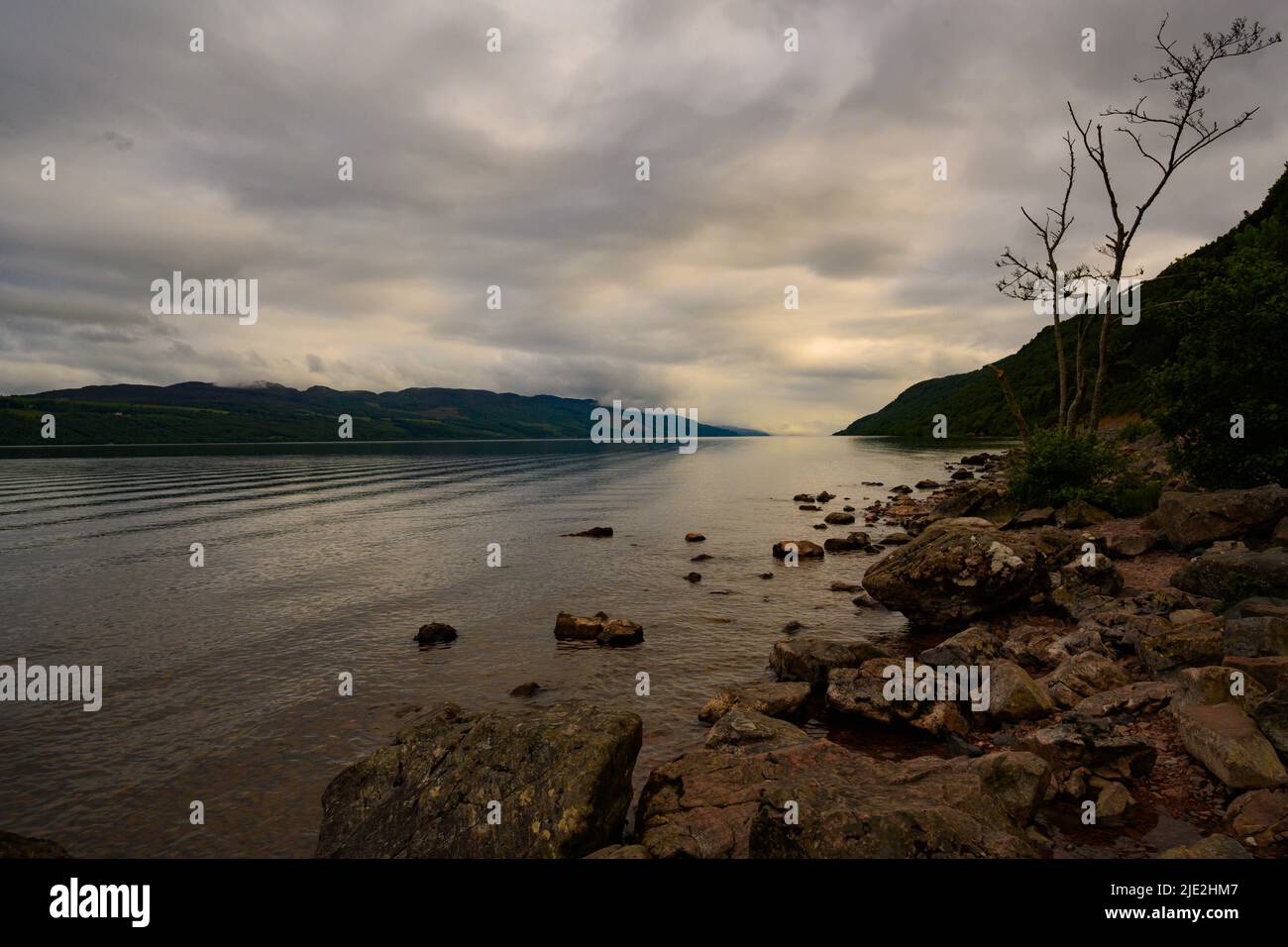 Le Shores di Loch Ness Foto Stock