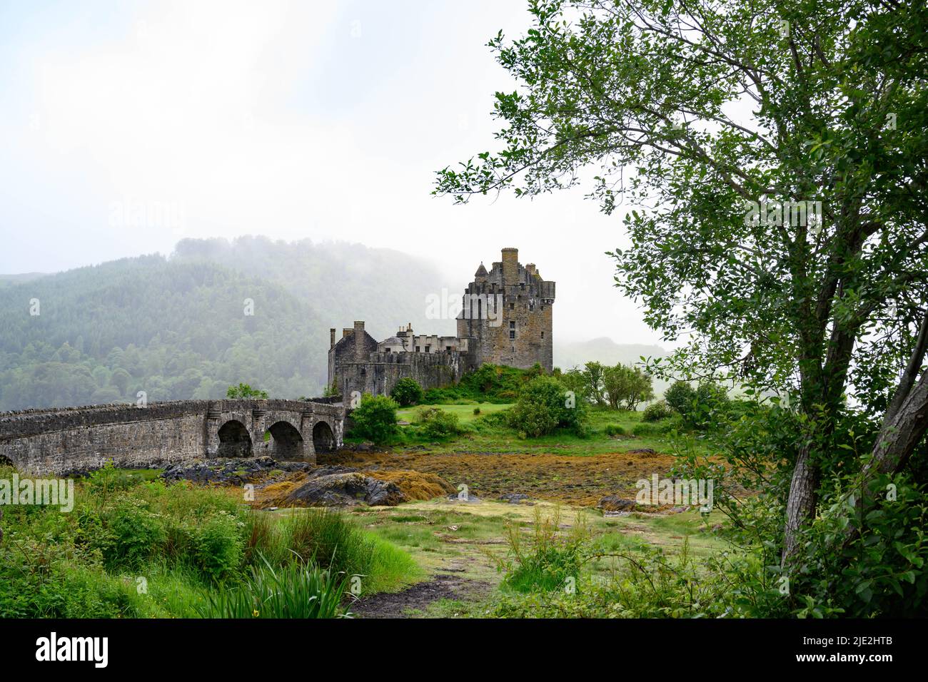 Eilean Donan Castle nelle highlands scozzesi Foto Stock