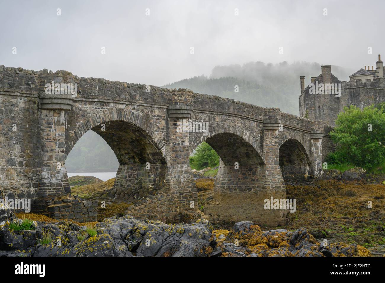 Eilean Donan Castle nelle Highlands scozzesi Foto Stock