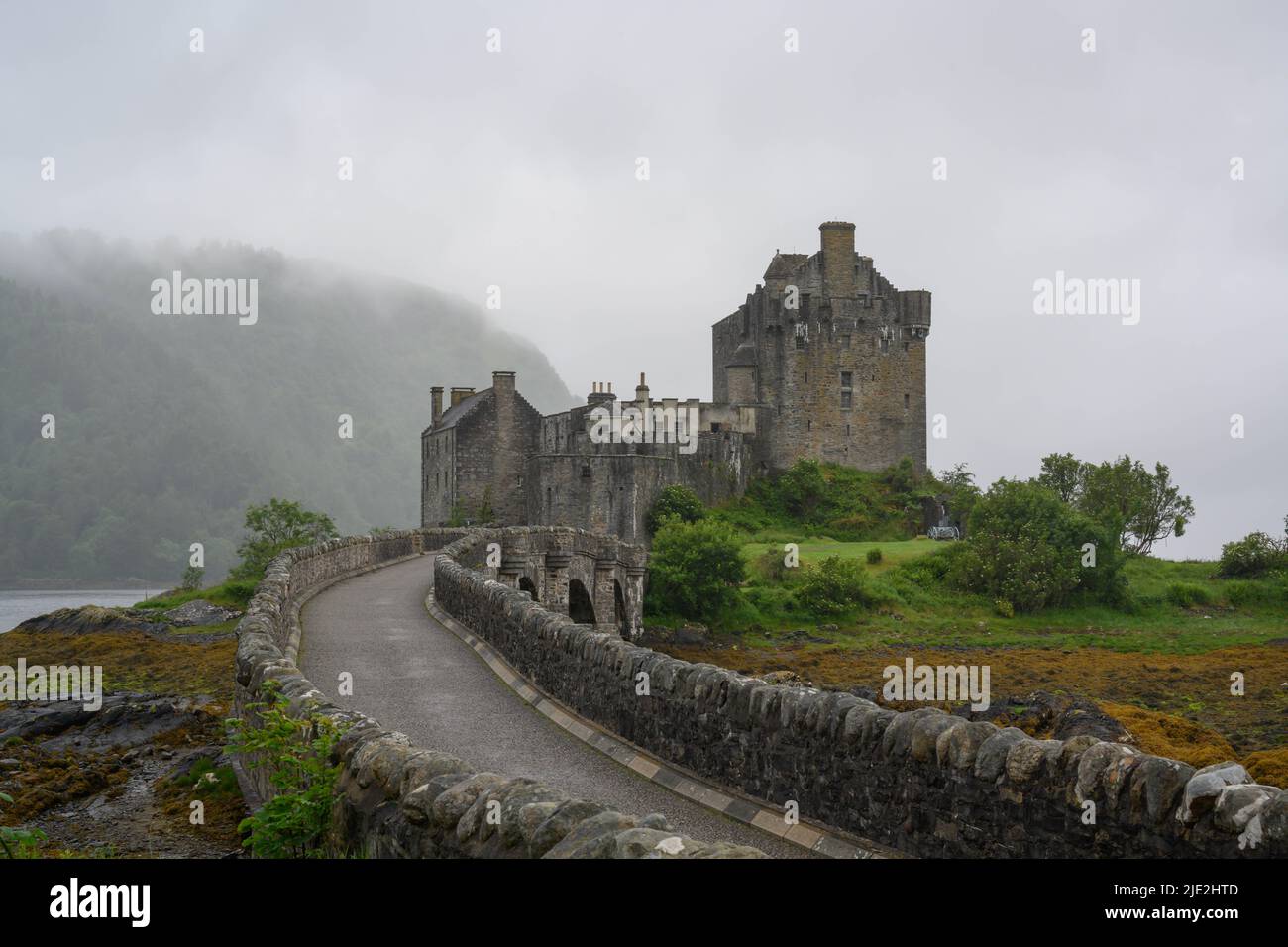 Eilean Donan Castle nelle Highlands scozzesi Foto Stock