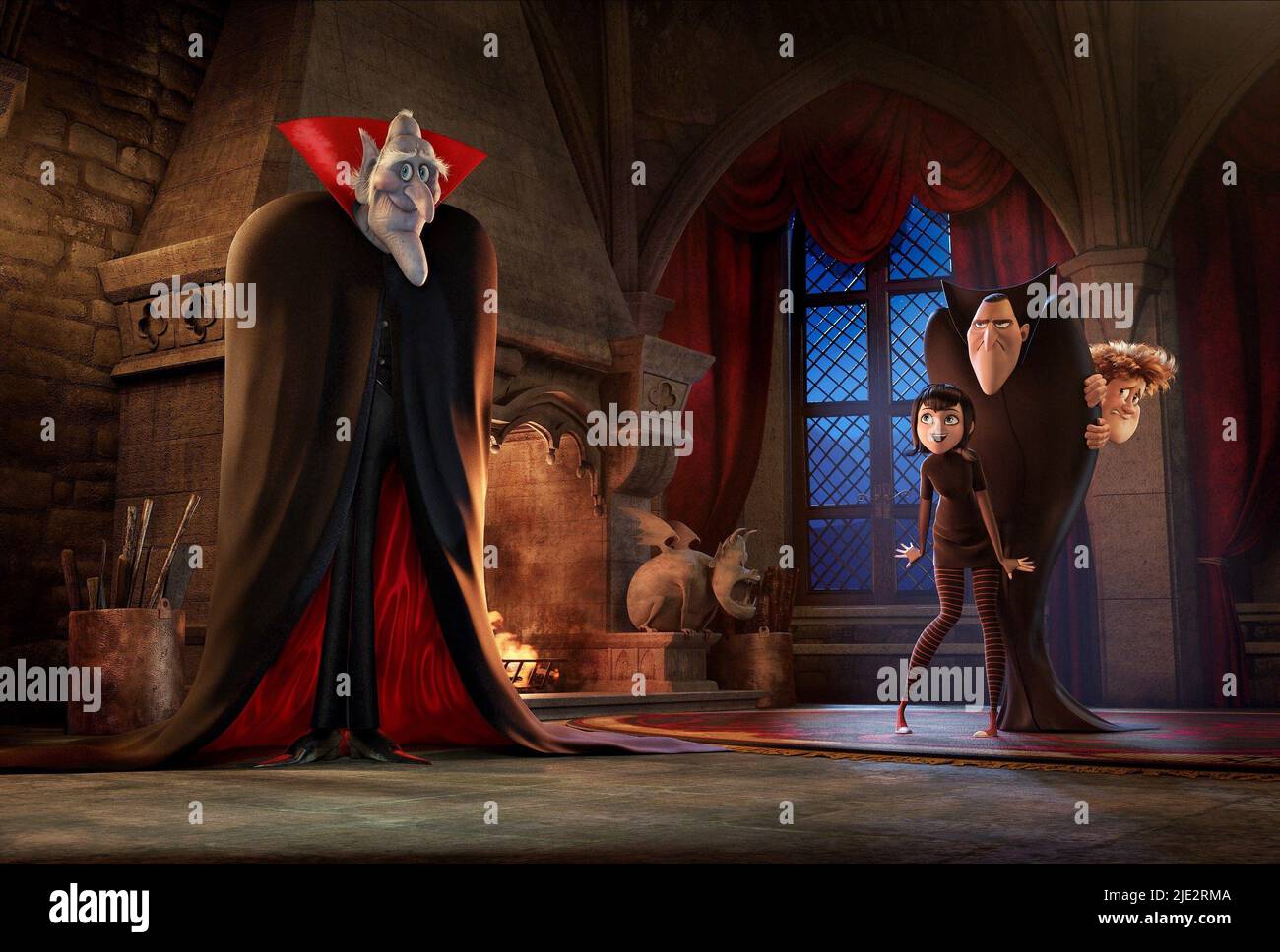 VLAD, MAVIS, Dracula, Jonathan, HOTEL TRANSILVANIA 2, 2015 Foto Stock