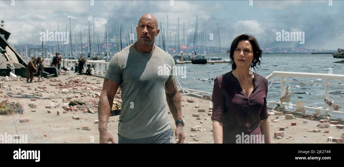 DWAYNE JOHNSON, Carla Gugino, SAN ANDREAS, 2015 Foto Stock