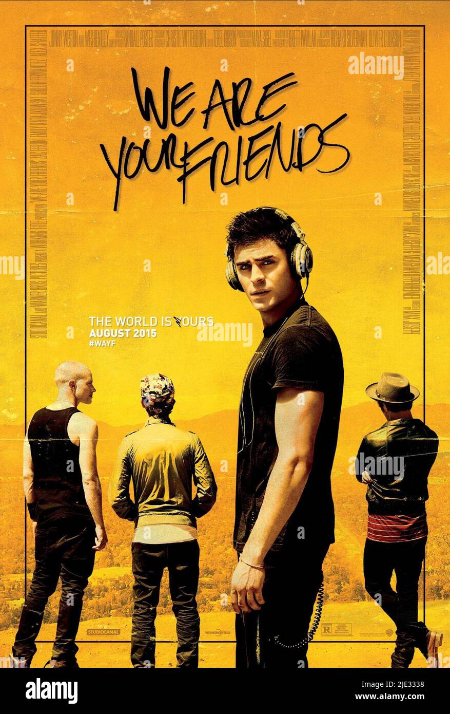 ZAC EFRON POSTER, SIAMO I TUOI AMICI, 2015 Foto Stock