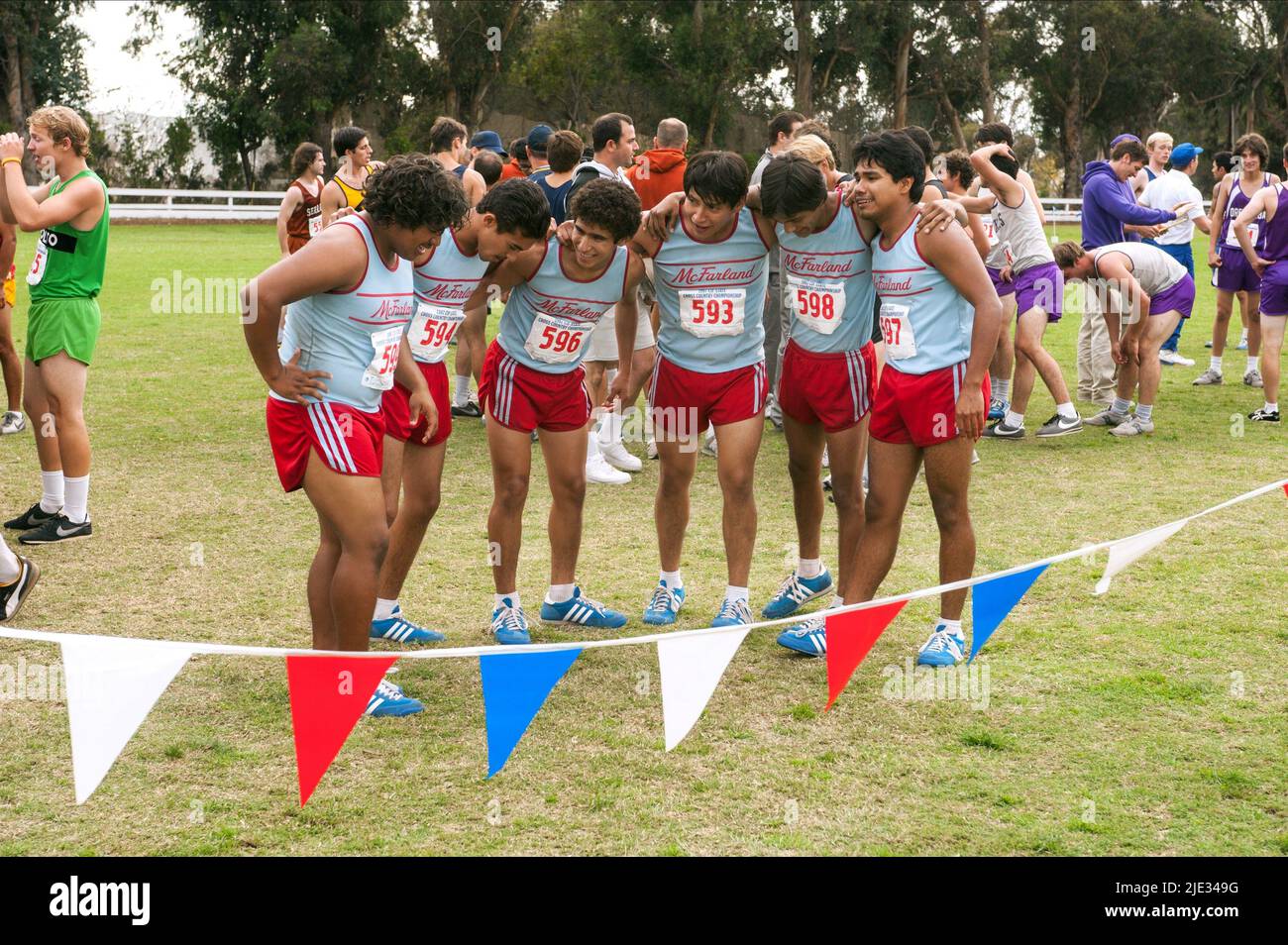 PRATTS,DURAN,AVELAR,ORTIZ,MARTINEZ,RODRIGUEZ,AGUERO, MCFARLAND USA, 2015 Foto Stock