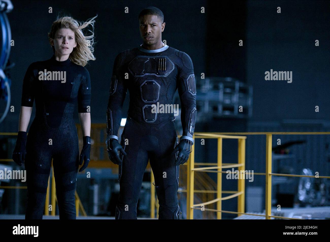 KATE MARA, MICHAEL B. GIORDANIA, quattro fantastici 2015 Foto Stock