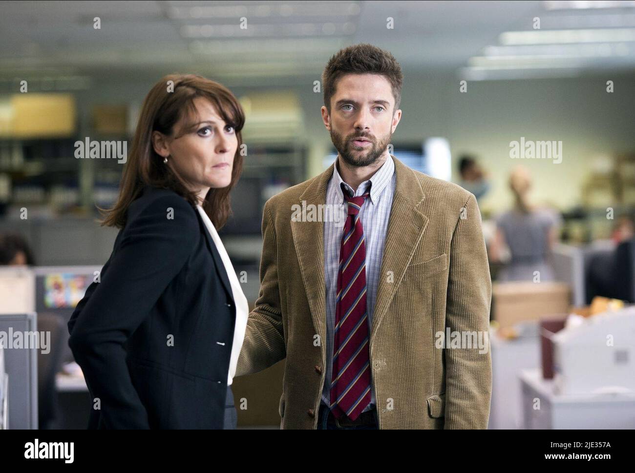 ELIZABETH MOSS, Topher Grace, verità, 2015 Foto Stock