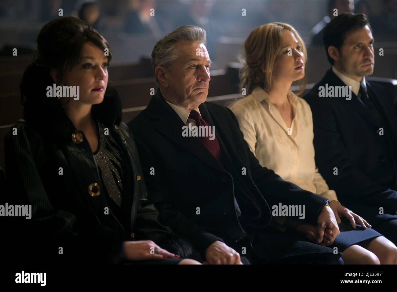 ELISABETH RÖHM, Robert De Niro, Jennifer Lawrence, Edgar Ramirez, gioia, 2015 Foto Stock