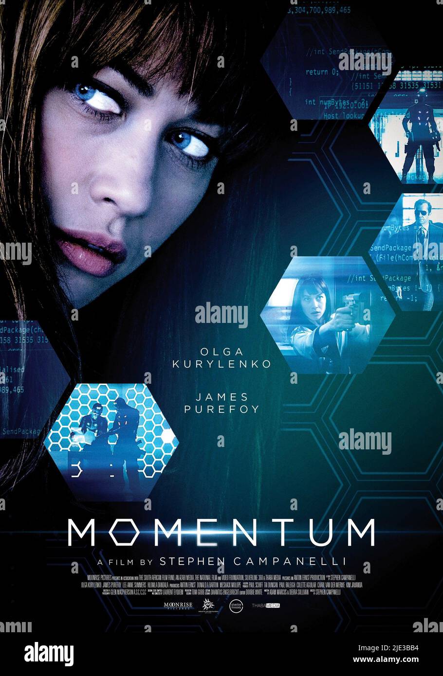POSTER DI OLGA KURYLENKO, MOMENTUM, 2015 Foto Stock