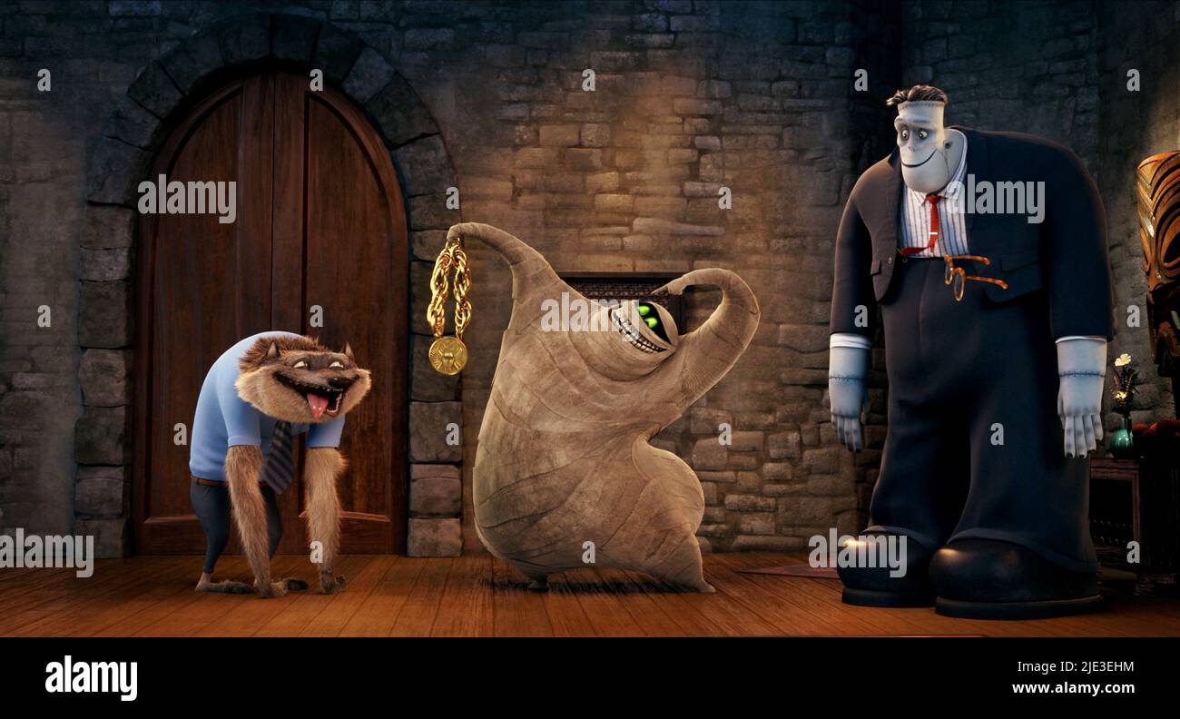 WAYNE,MUMMY,FRANK, HOTEL TRANSILVANIA 2, 2015 Foto Stock