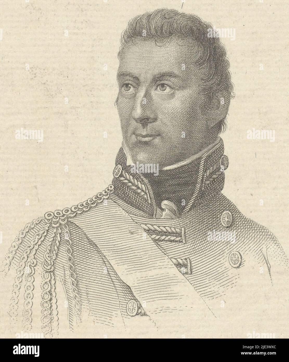 Ritratto di Arthur Wellesley, Duca di Wellington, Jacob Ernst Marcus, 1814 - 1826, busto del maresciallo di campo dell'esercito inglese, Arthur Wellesley Duca di Wellington. Con questo esercito inglese e l'esercito prussiano, re Guglielmo II vinse la battaglia di Waterloo nel 1815., stampatore: Jacob Ernst Marcus, (menzionato sull'oggetto), Amsterdam, 1814 - 1826, carta, incisione, incisione, h 179 mm - l 119 mm Foto Stock