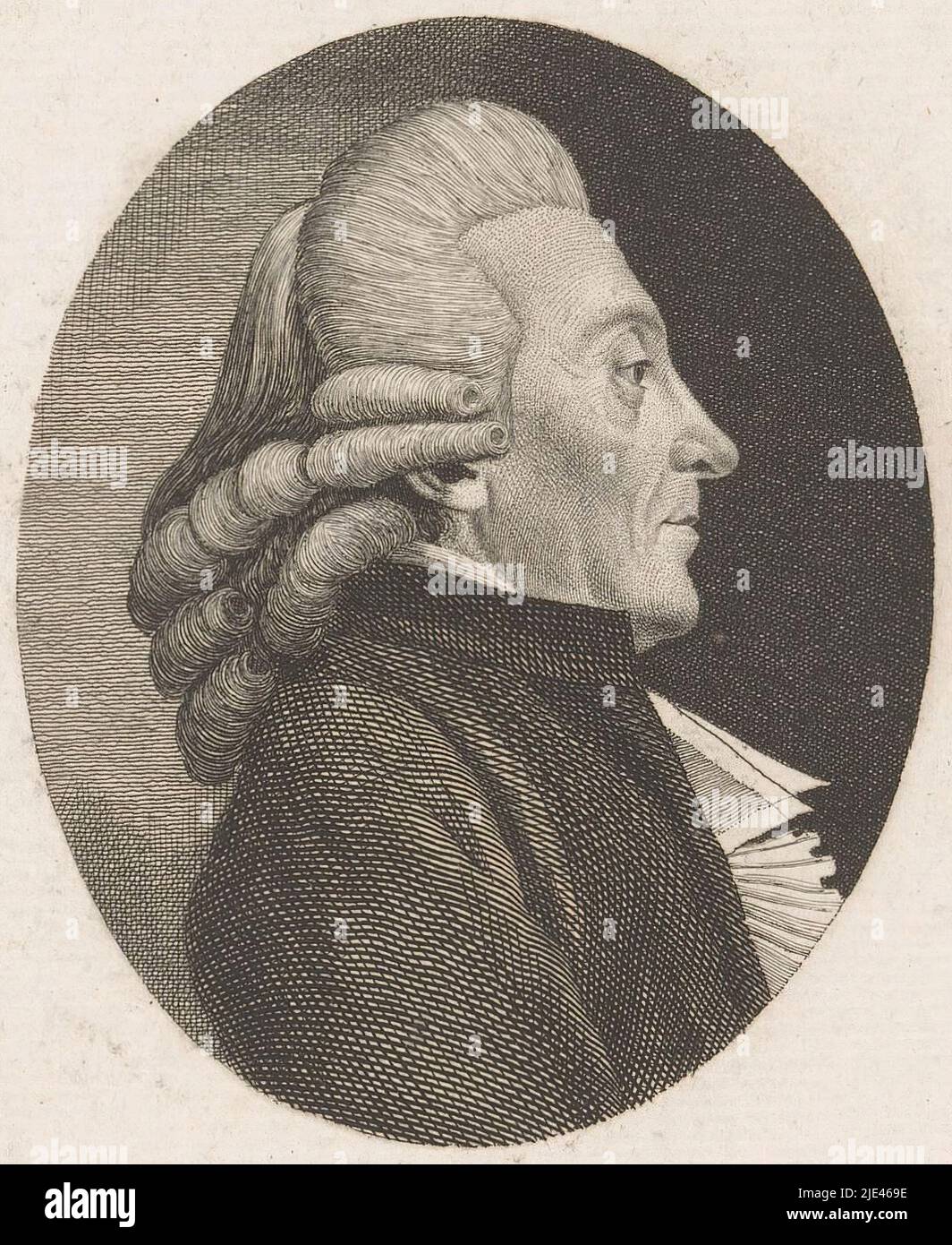 Ritratto di Christian Gottfried Junge, Christoph Wilhelm Bock, 1794, tipografo: Christoph Wilhelm Bock, Christoph Wilhelm Bock, Neurenberg, 1794, carta, incisione, incisione, h 156 mm - l 107 mm Foto Stock