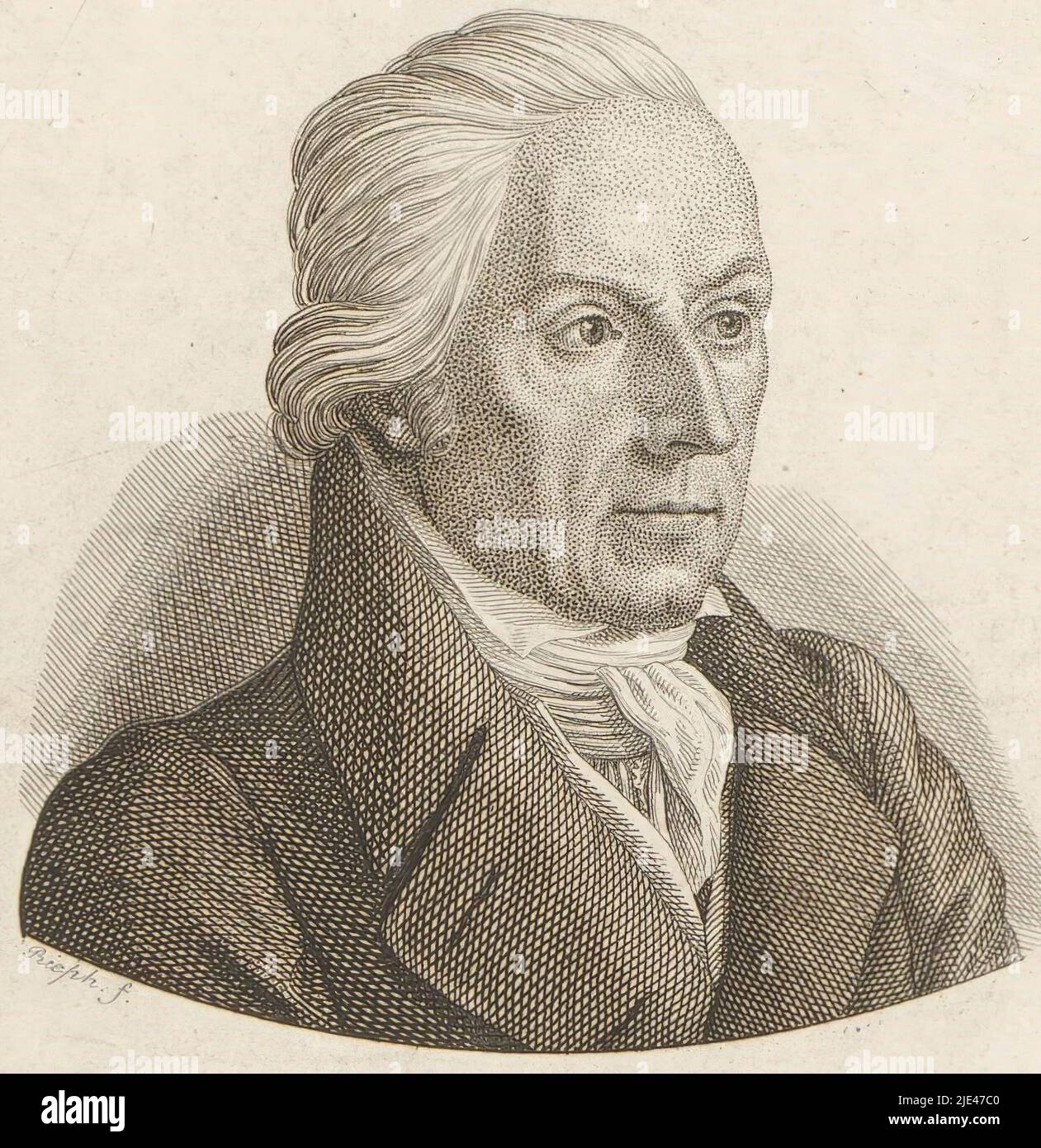 Ritratto di Jeremias David Reuss, Ernst Ludwig Riepenhausen, 1775