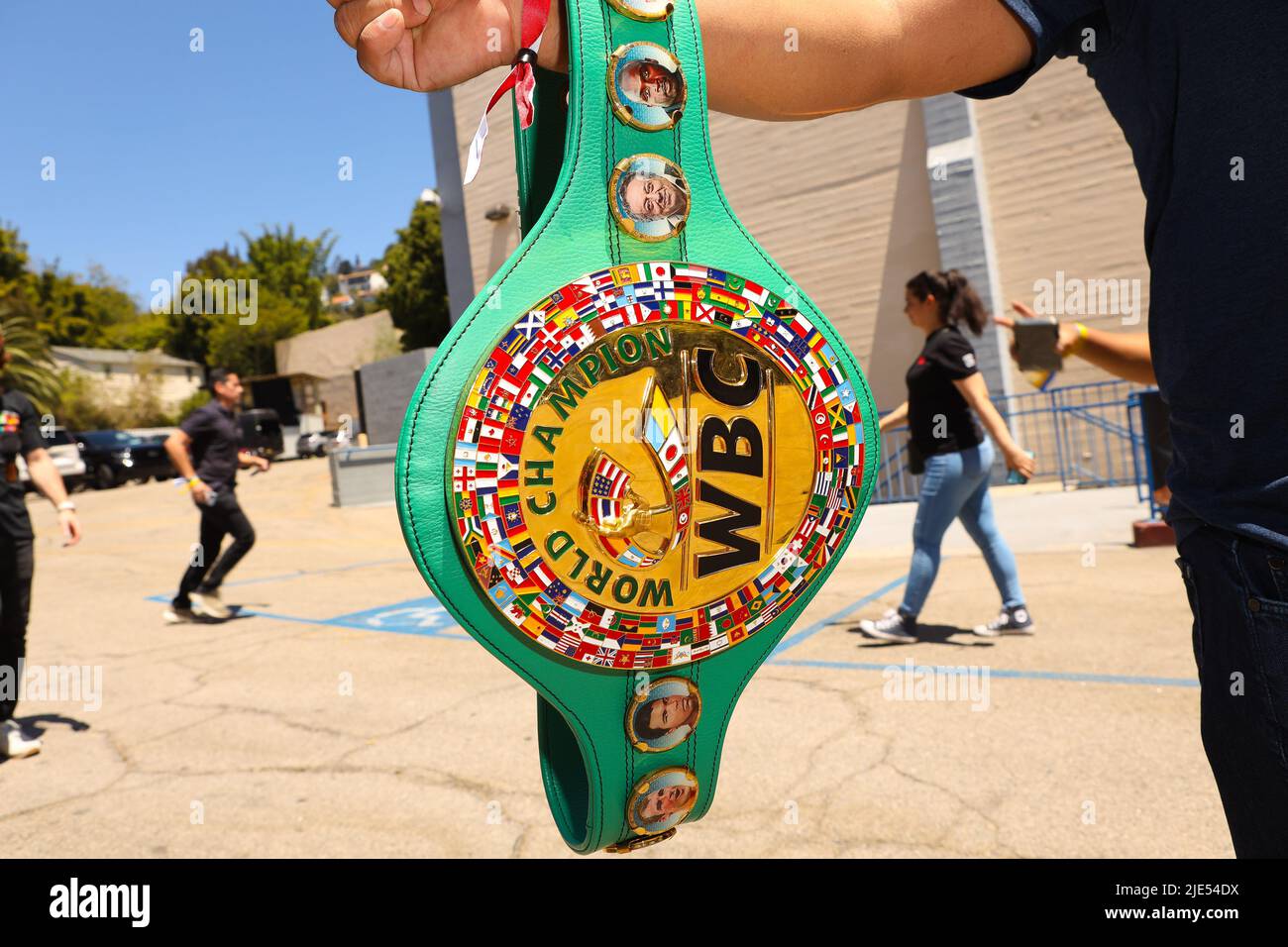 Canelo Alvarez e Gennadiy Golovkin si preparano per un terzo rematch il 17 settembre 2022 per l'indiscusso Super Middleweight Championship. (Foto di Alexander G. Seyum/Pacifc Press) Foto Stock