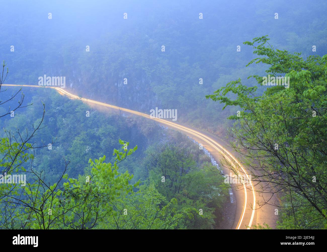 Provincia di Yixian provincia di anhui la primavera del turismo rurale Foto Stock